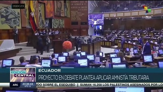 Ecuador: Asamblea Nacional analiza Proyecto de Ley Económica de Noboa