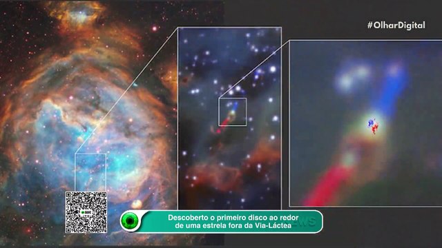 Descoberto o primeiro disco ao redor de uma estrela fora da Via-Láctea