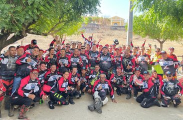 Grupo de motociclistas de Cajazeiras, 'Os Trilheiros Brutos', realizam trilha especial de fim de ano
