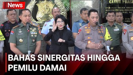 Silaturahmi Panglima TNI-Kapolri, Bahas Sinergisitas hingga Pemilu Damai