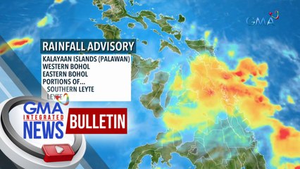 Rainfall advisory, nakataas ngayon sa ilang bahagi ng bansa | GMA Integrated News Bulletin