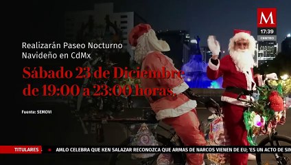 ¿Cuándo será el paseo nocturno navideño en CdMx?