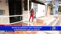 San Juan de Miraflores: delincuente en moto y armado con cuchillo asalta a mujeres