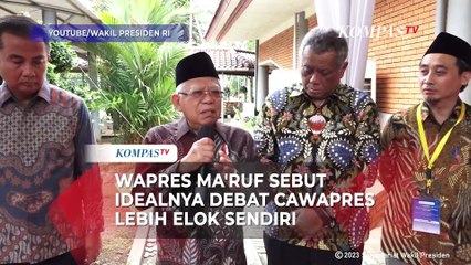 Usulan Wapres Ma'ruf Amin soal Format Debat Capres-Cawapres