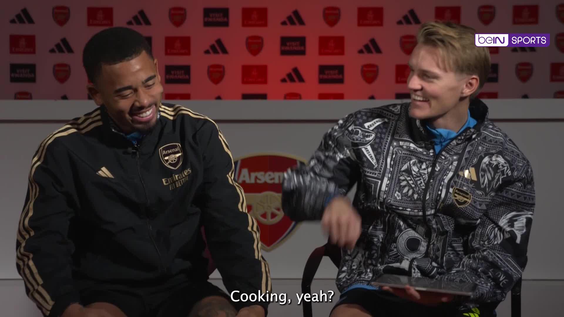 Arsenal stars Odegaard and Jesus answer the big questions