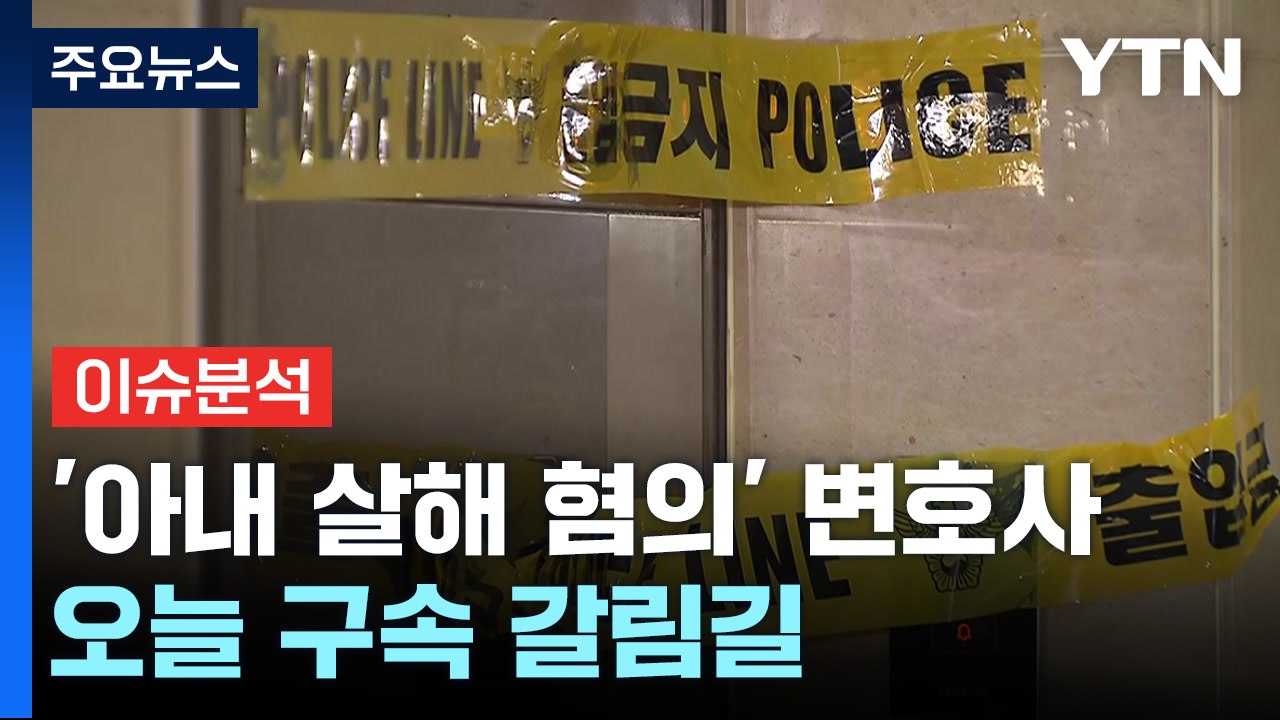 [뉴스큐] '아내 둔기 살해'  변호사...오늘 구속 갈림길 / YTN