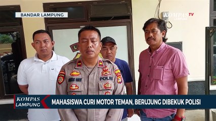 Mahasiswa Curi Motor Teman Berujung Dibekuk Polisi