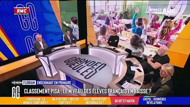 Olivier Truchot raconte une anecdote à propos de l'un de ses quatre enfants dans Les Grandes gueules sur RMC.