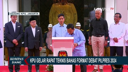 KPU Rapat Bareng Timses, Bahas Format Debat Pilpres 2024