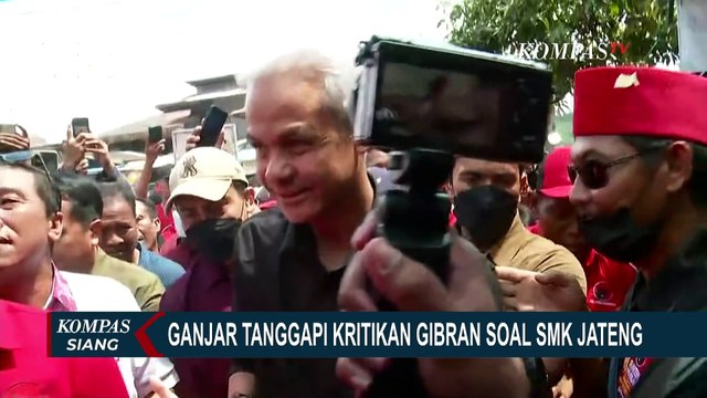 Ini Respons Ganjar soal Gibran Kritik Fasilitas SMK di Jateng