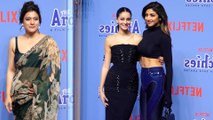 Kajol, Shilpa Shetty & Ananya Pandey Arrive At The Archies Premire | Suhana Khan
