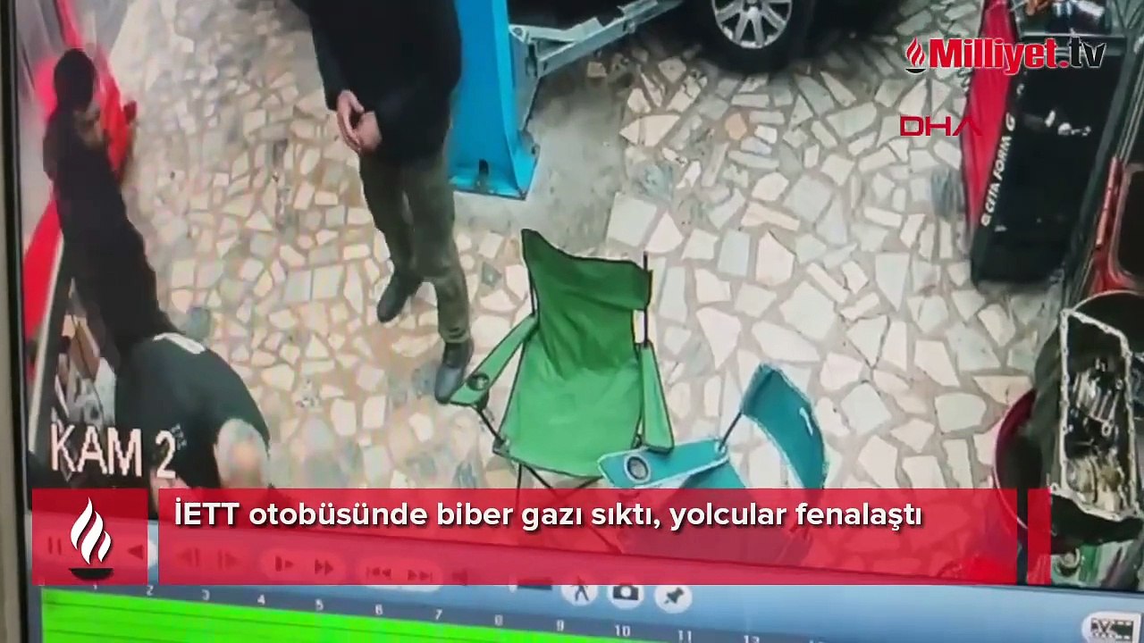 İETT otobüsünde biber gazı sıktı, yolcular fenalaştı