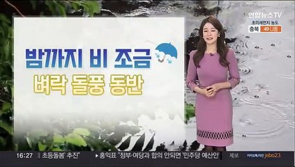 [날씨] 곳곳 초미세먼지 '나쁨'…밤까지 전국 비 조금