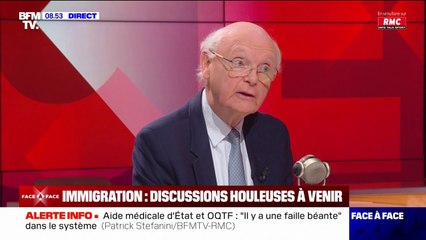 Immigration: "Oui, il faut faire des quotas, mais pour ne pas faire de quotas bidons, il faut réviser la Constitution" assure Patrick Stefanini