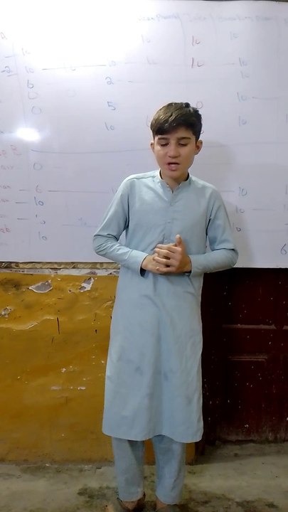 Winning contest speech by English speaking kid - sir aftab