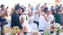 Mga pares ng bride at groom, hinamon sa longest kissing challenge! | Kapuso Mo, Jessica Soho