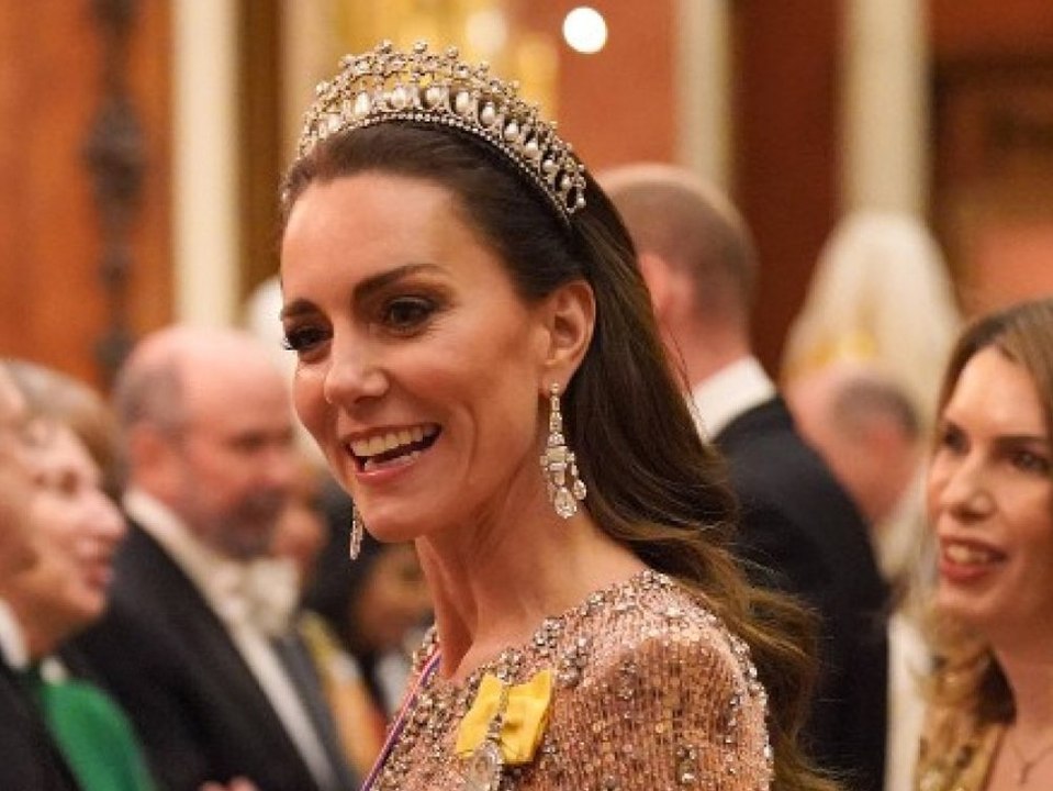 Glamouröse Tiara: So funkelt Prinzessin Kate in London