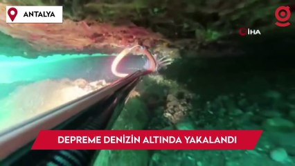 Depreme denizin altında yakalandı, ne yapacağını şaşırdı: "Çok korkutucu bir deneyimdi"