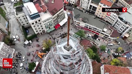 674 yıllık Galata Kulesi alemsiz kaldı