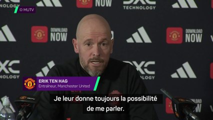 Ten Hag : "Je suis toujours à l'écoute de mes joueurs"