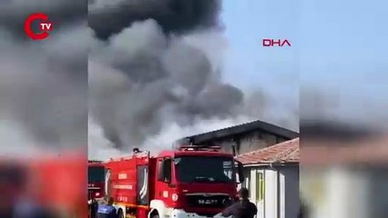 Kayseri'de mobilya fabrikasında yangın