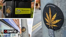 Drug dealers using QR codes stuck on lampposts to sell cannabis near schools