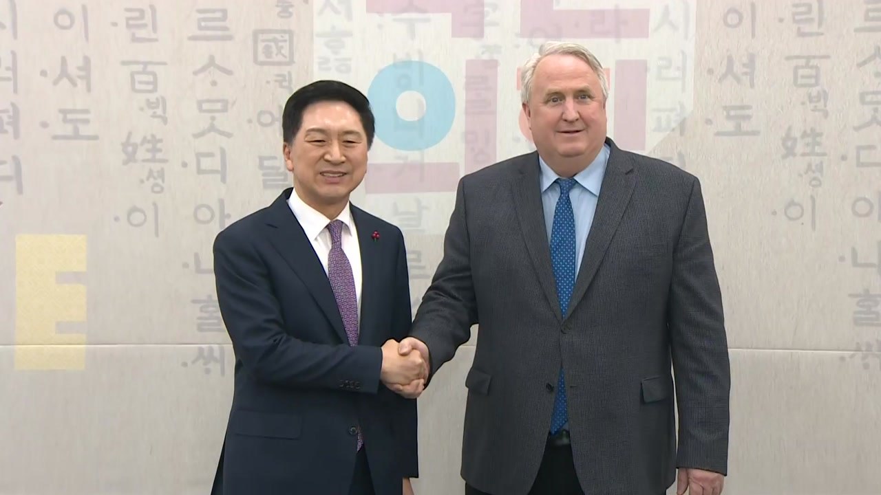 與 김기현·인요한, 전격 회동...파국 직전 '갈등 봉합' / YTN
