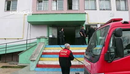 Uşak'ta Bir Okulda Yangın Çıktı