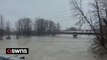 Video shows Stilaguamish River moving fast due to flooding