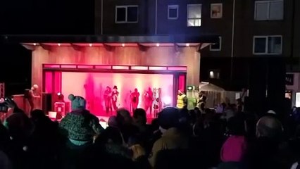 Entertainment at Newquay's Christmas lights switch on