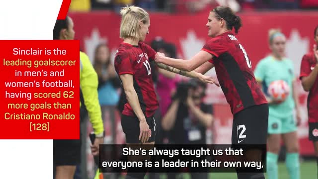 'Irreplaceable' Sinclair applauded after record-breaking Canada career ends