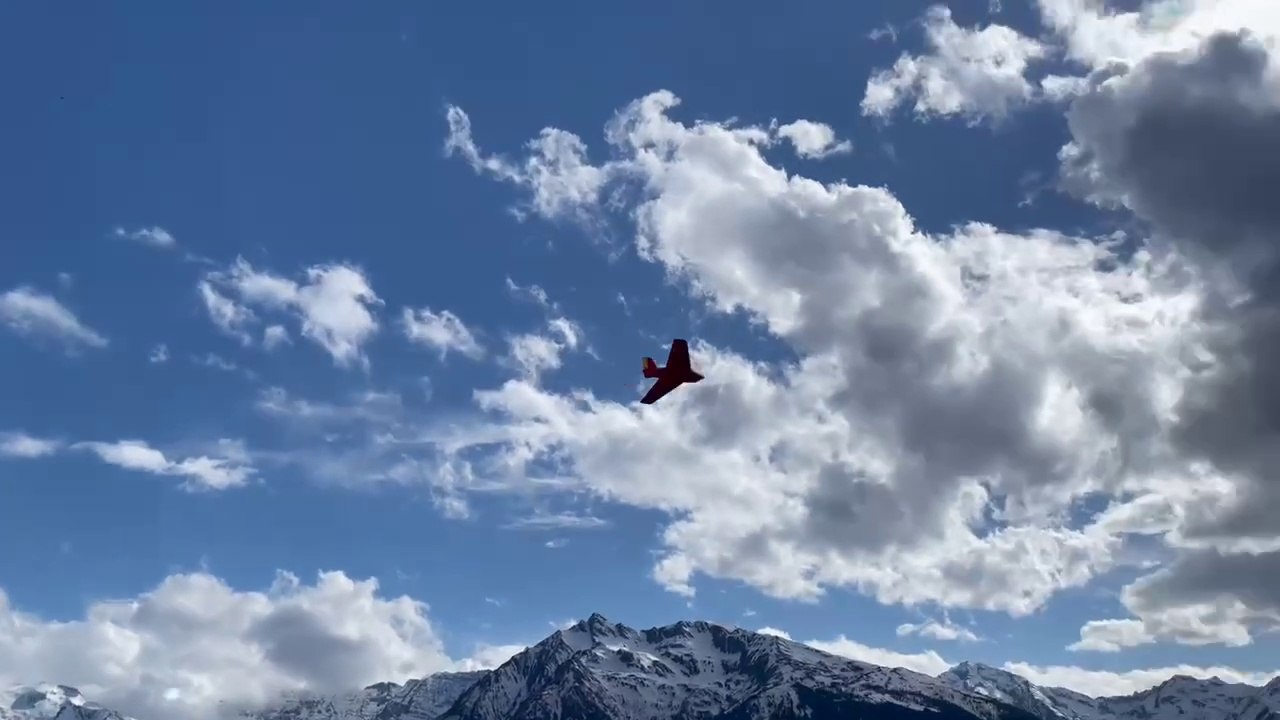 Rc Hangflug, Me163 bei Föhn am Südhang