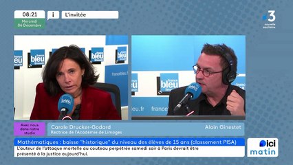 La rectrice de l'académie de Limoges, Carole Drucker-Godard, revient sur les annonces du ministre de l'éducation nationale
