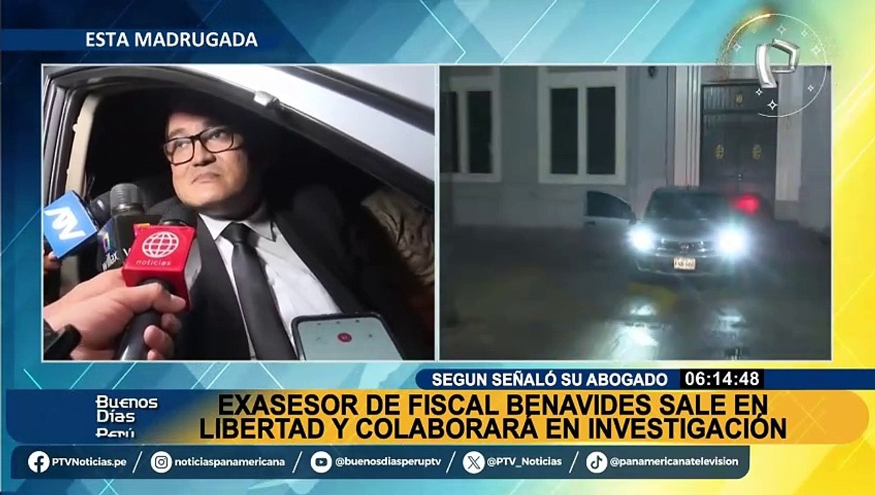 Jaime Villanueva: liberan al exasesor de Patricia Benavides y colaborará en investigación