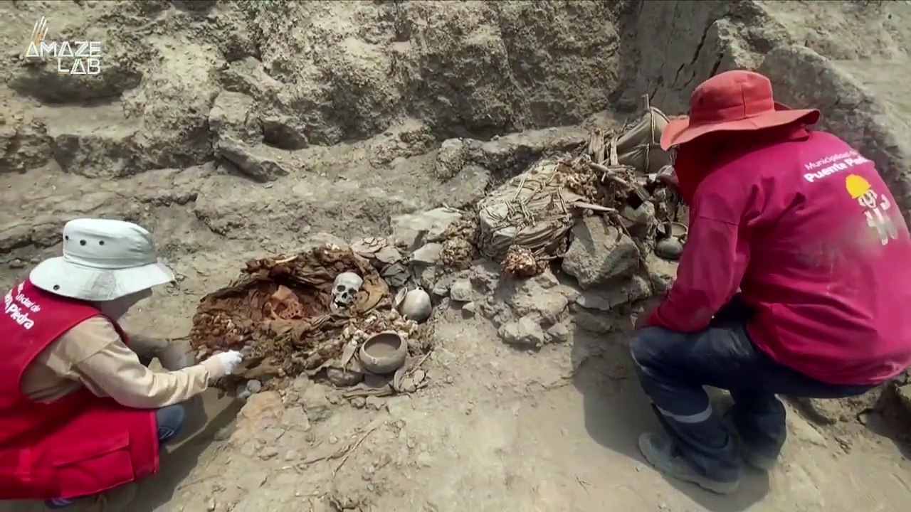 Archeologists Unearth the Remain of 3 Ancient Incan Mummies in Residential Area in Peru