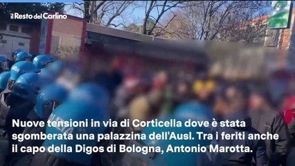 Bologna: il video degli scontri in cui ? rimasto ferito anche il capo della Digos