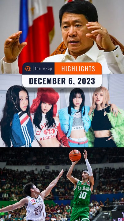 Rappler's highlights: NTF-ELCAC peace talks, BLACKPINK, UAAP Finals | The wRap | December 6, 2023