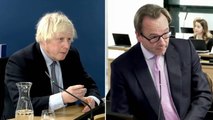 Boris Johnson snaps at Hugo Keith during Covid inquiry: ‘Nobody is suggesting you had your feet up’