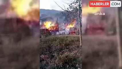 Sinop'ta Yangında Ev, Ahır ve Ambar Küle Döndü