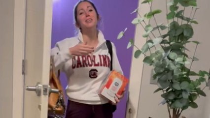 Woman's heart crammed with profound joy after husband surprises her with a puppy after work