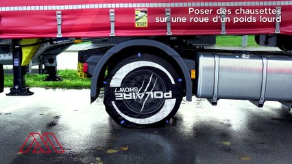 Tuto Mauffrey Academy - Poser des chaussettes sur une roue poids lourd