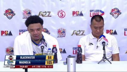 Interview with Best Player Tyler Bey and Coach Chito Victolero [Dec. 6, 2023]