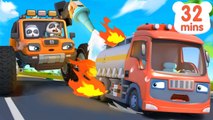 Fire Truck Rescue Team _ Firefighter Song _ Monster Truck _ Car Cartoon _ Kids Song _ BabyBus