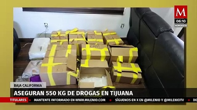 Aseguran más de 500 kilogramos de drogas tras operativos en Tijuana