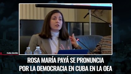 Rosa maría payá se pronuncia por la democracia en Cuba en la OEA