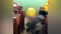 VIDEO Siswi SMA Dipaksa Julurkan Lidah hingga Mend*sah