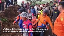 Mount Merapi erupts, killing 23 hikers in Indonesia