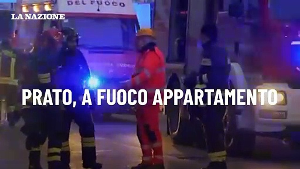 Prato, a fuoco appartamento
