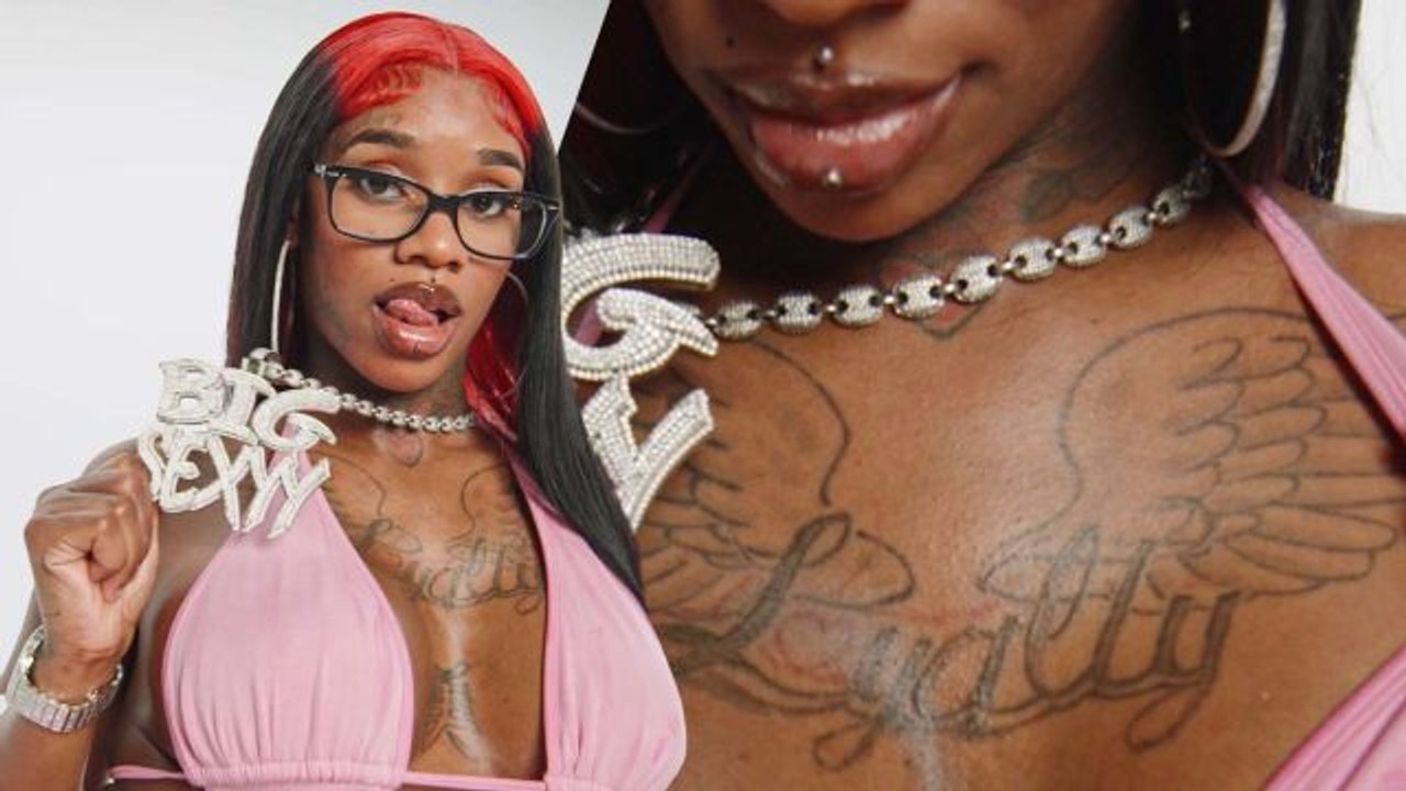 Sexyy Red Shows Off Her Tattoos