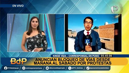 Anuncian bloqueo de vías del 7 al 9 de diciembre por protestas en Puno